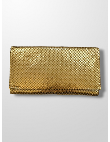 Cartera sobre metalizado dorado