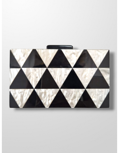 Clutch nacar triangulos ByW