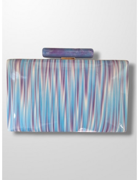 Clutch acolchado Rayas