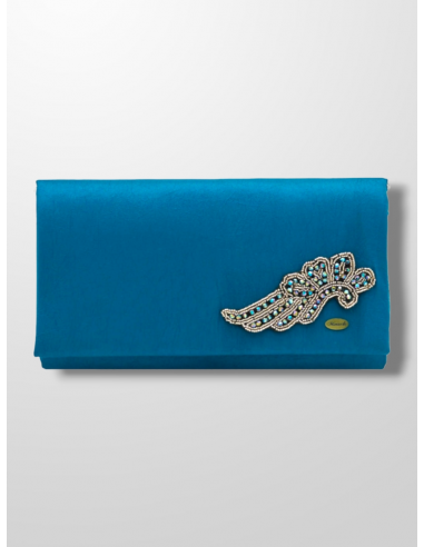 Alquilar Cartera Azul pavo pedreria