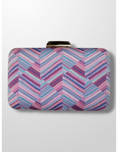 Clutch estampado Violeta