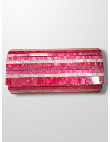 Cartera nacar rayas