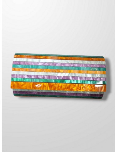 Cartera nacar rayas