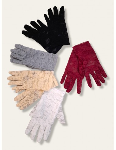 Guantes encaje cortos