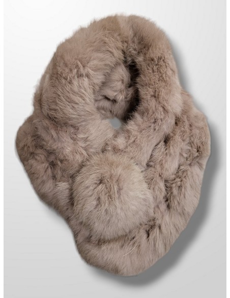 Cuello de pelo natural