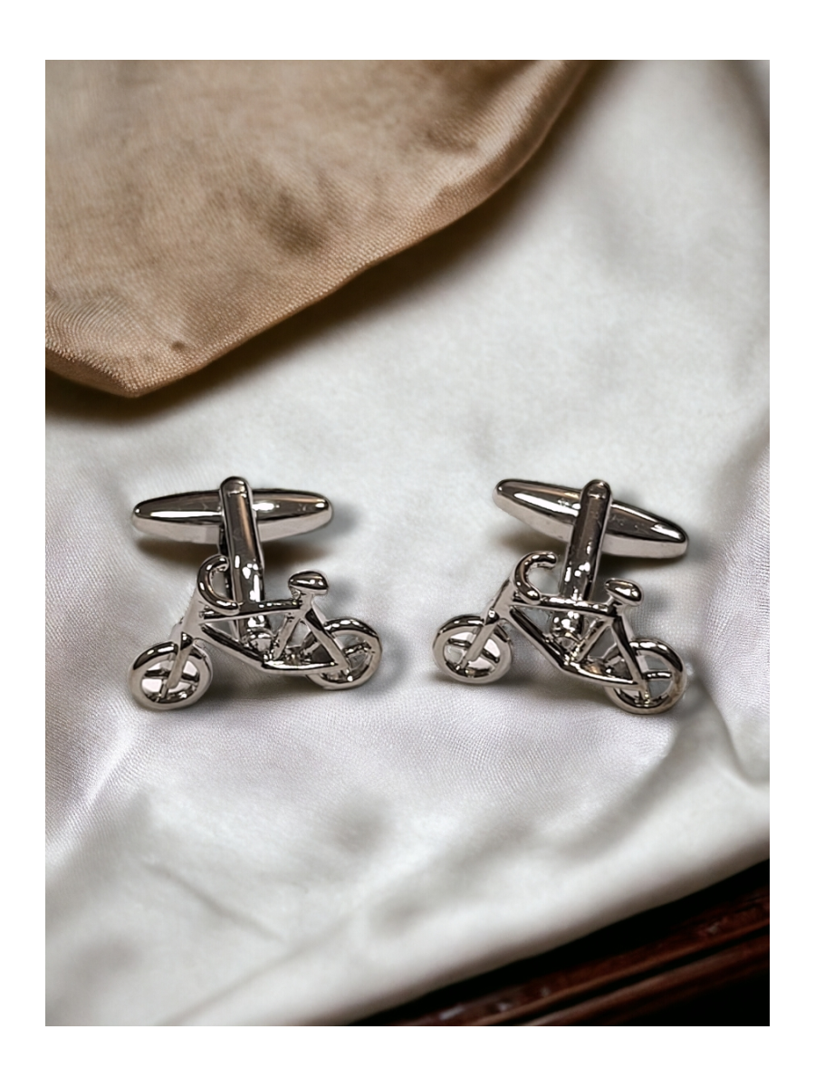 Gemelos bicicletas plateado