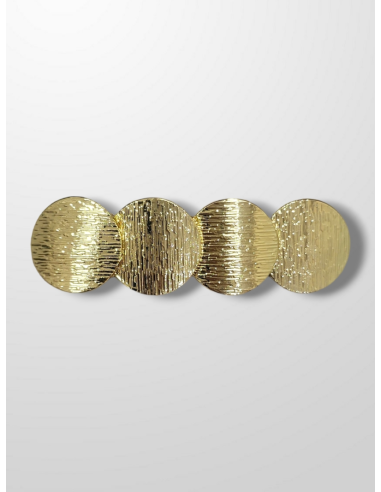 Broche dorado circulos