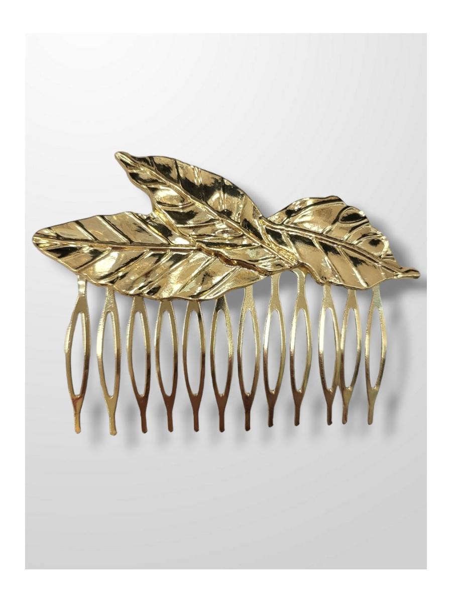 Peinecillo dorado tres hojas