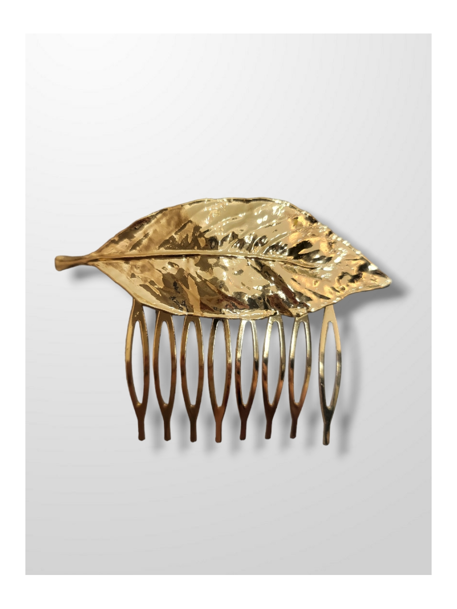 Peinecillo dorado hoja brillo
