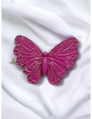 Broche mariposa resina grande