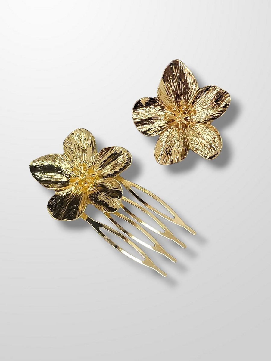 Peinecillo dorado flor de cerezo 2