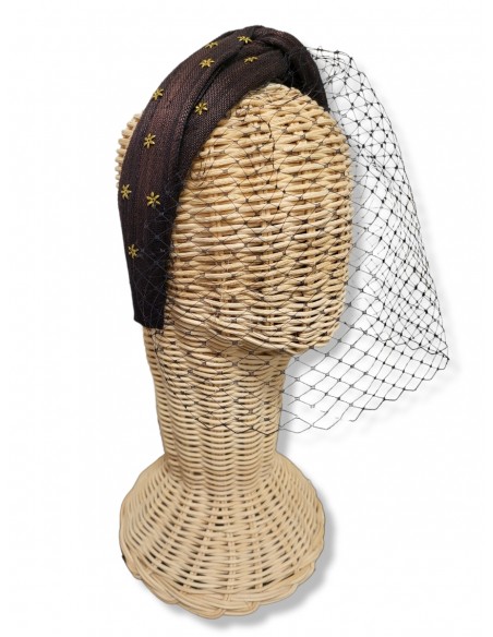 Alquilar diadema negra con mini estrellas