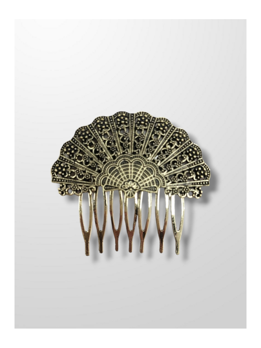 Peinecillo bronce abanico mediano