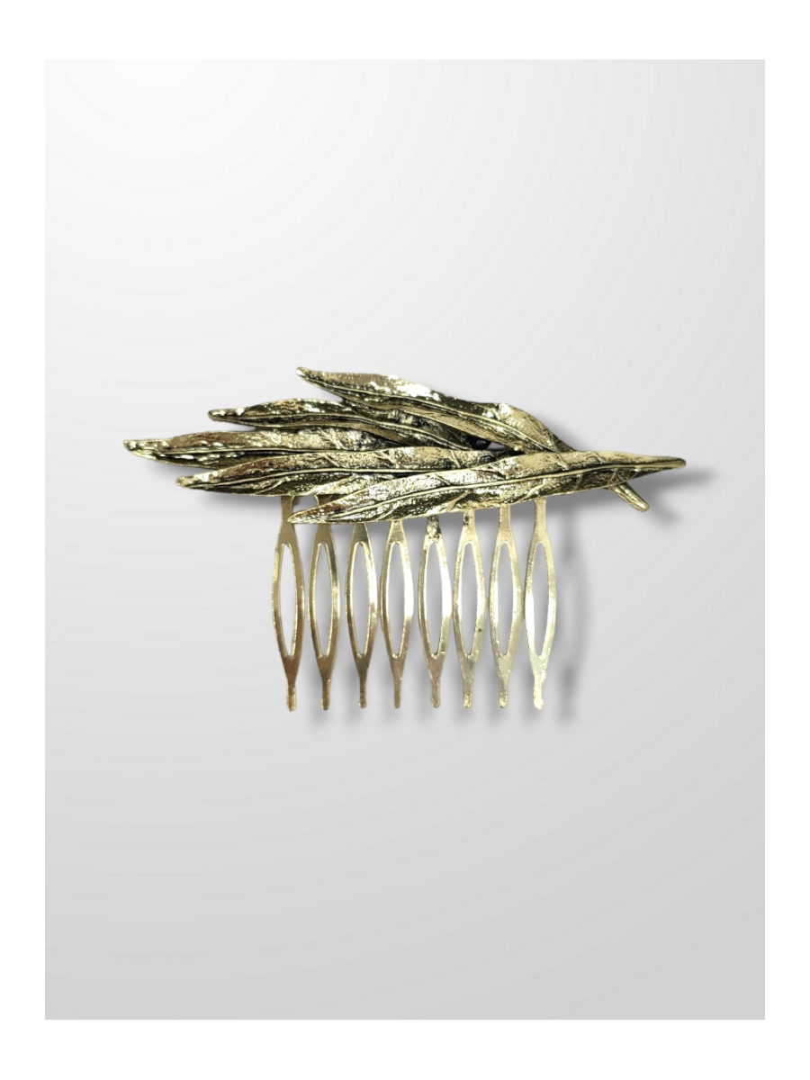 Peinecillo bronce hojas