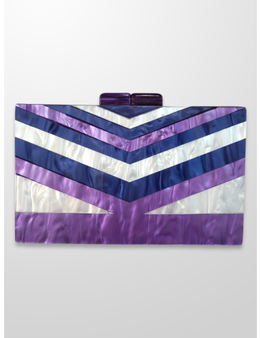 Clutch morado y nácar